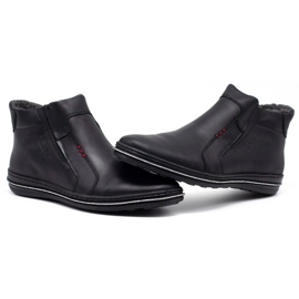 Polbut Buty męskie zimowe 381 czarne 7