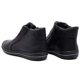 Polbut Buty męskie zimowe 381 czarne 8
