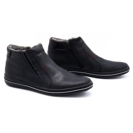Polbut Buty męskie zimowe 381 czarne 3
