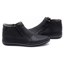 Polbut Buty męskie zimowe 381 czarne 9