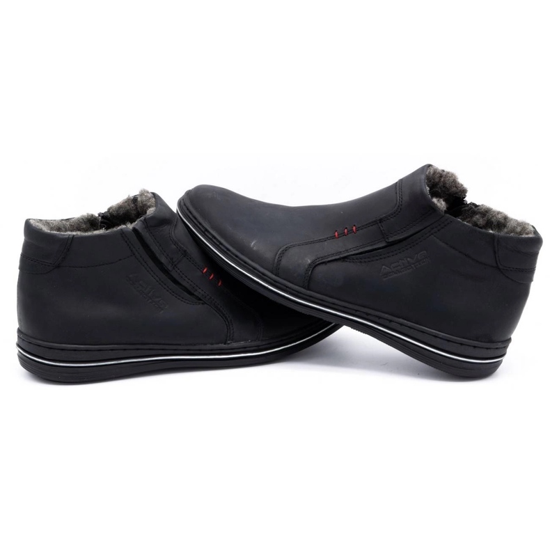 Polbut Buty męskie zimowe 381 czarne 1