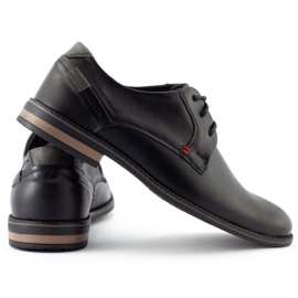 KOMODO Eleganckie buty męskie 859 czarne 3