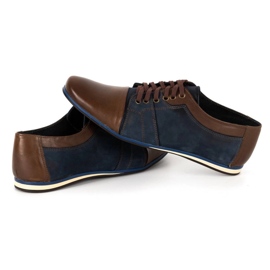 Eleganckie buty męskie do jeansów 730 brązowe 5