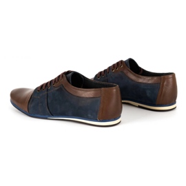 Eleganckie buty męskie do jeansów 730 brązowe 6