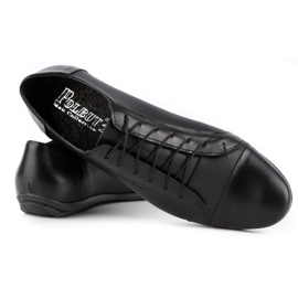 Polbut Eleganckie buty męskie do jeansów C23 czarne 5