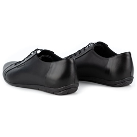 Polbut Eleganckie buty męskie do jeansów C23 czarne 6