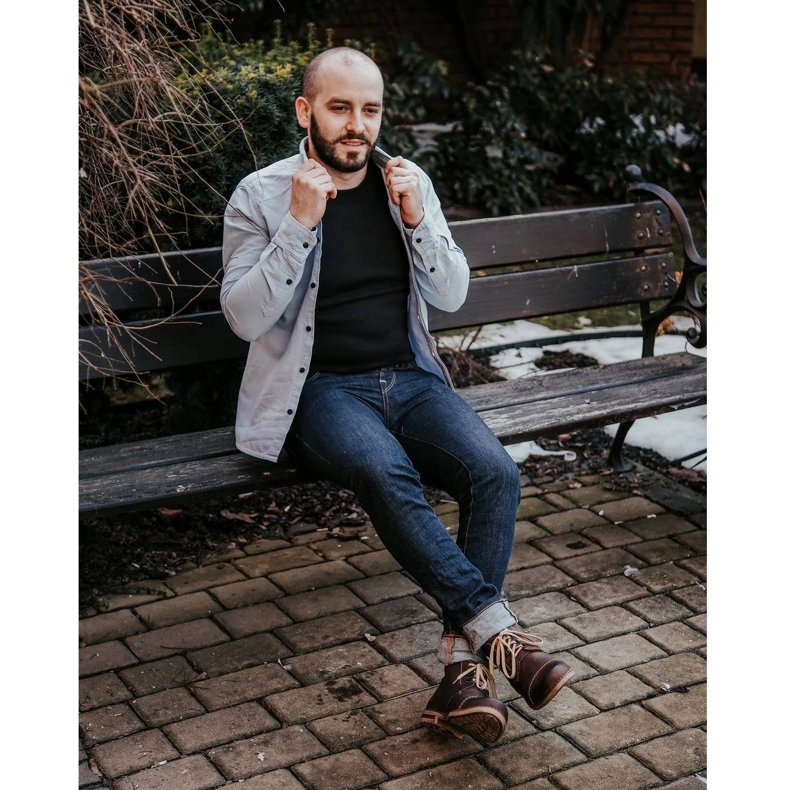 Olivier Zimowe Buty Męskie Śniegowce 120 Brązowe 2