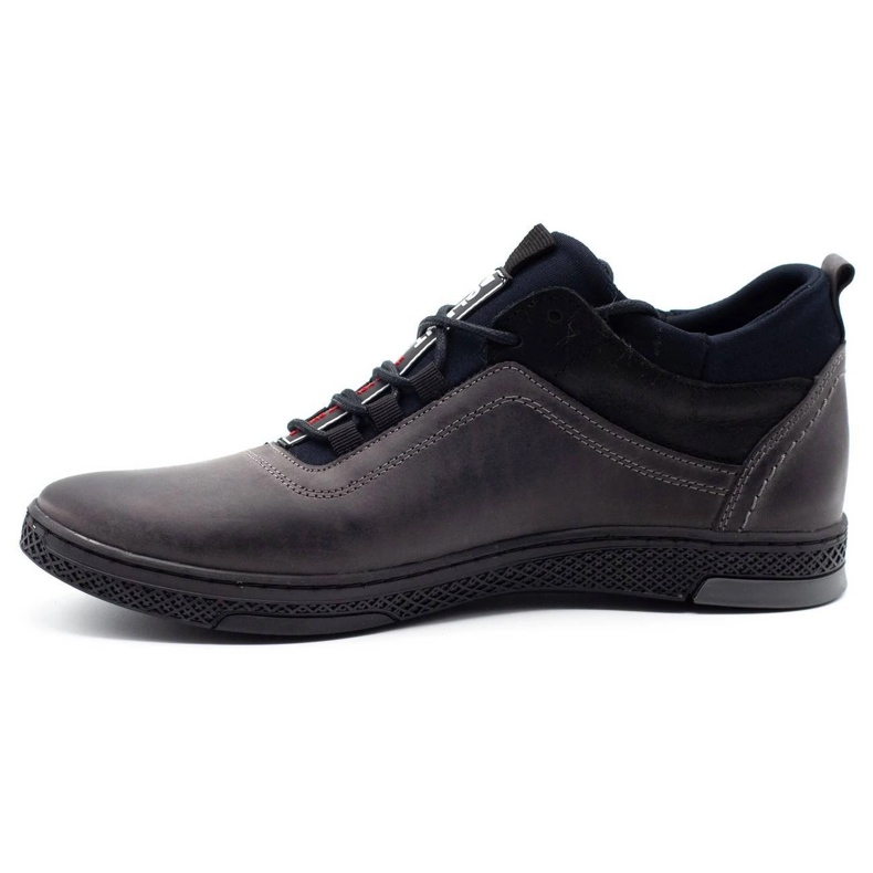 Polbut Buty męskie zimowe K27F szare 1