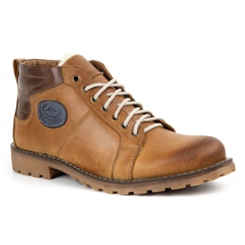 Mario Pala Buty męskie zimowe 865MP rude pomarańczowe 2