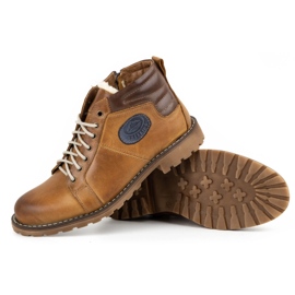 Mario Pala Buty męskie zimowe 865MP rude pomarańczowe 4