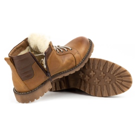 Mario Pala Buty męskie zimowe 865MP rude pomarańczowe 5