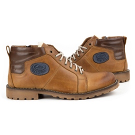 Mario Pala Buty męskie zimowe 865MP rude pomarańczowe 6