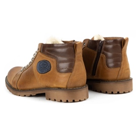 Mario Pala Buty męskie zimowe 865MP rude pomarańczowe 7