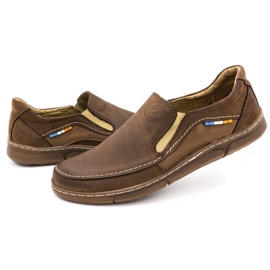 Olivier Buty męskie slip-on 283GT brązowe 8