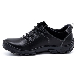Olivier Buty męskie trekkingowe 7109 czarny lico czarne 1