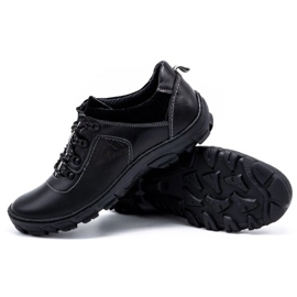 Olivier Buty męskie trekkingowe 7109 czarny lico czarne 3