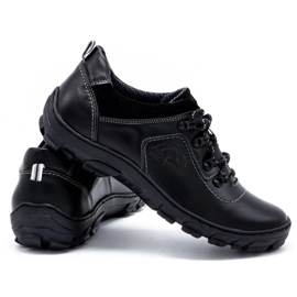 Olivier Buty męskie trekkingowe 7109 czarny lico czarne 4