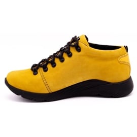 ButBal Damskie buty trekkingowe 674BB musztarda żółte 1