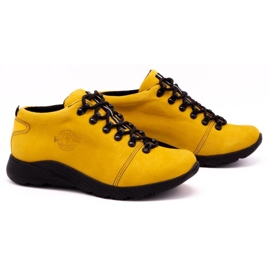 ButBal Damskie buty trekkingowe 674BB musztarda żółte 2