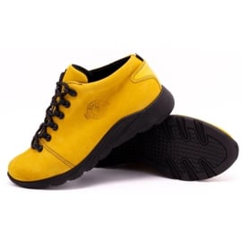 ButBal Damskie buty trekkingowe 674BB musztarda żółte 3