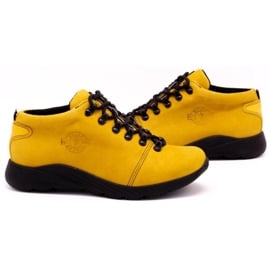 ButBal Damskie buty trekkingowe 674BB musztarda żółte 5