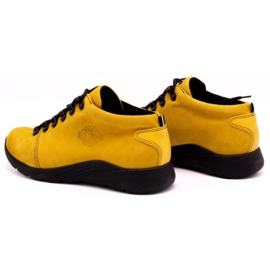 ButBal Damskie buty trekkingowe 674BB musztarda żółte 6