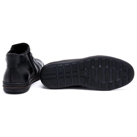 Polbut Buty męskie zimowe skórzane 381F czarne 4