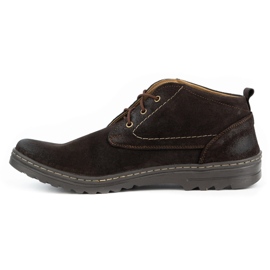 Olivier Buty męskie zamszowe casual 234GT brązowe 1