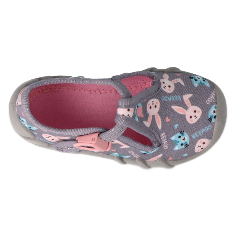 Befado obuwie dziecięce  110P473 szare 3