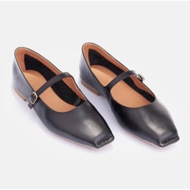 Marco Shoes Baleriny w stylu Mary Jane czarne 7