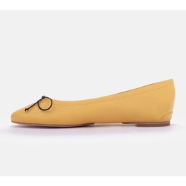 Marco Shoes Baletki Passo żółte 3