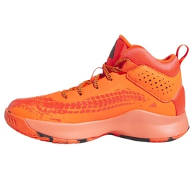 Buty do koszykówki adidas Cross Em Up 5 K Wide Jr HQ8494 pomarańcze i czerwienie pomarańczowe 1