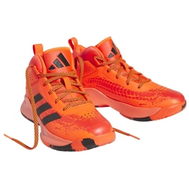 Buty do koszykówki adidas Cross Em Up 5 K Wide Jr HQ8494 pomarańcze i czerwienie pomarańczowe 2