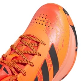 Buty do koszykówki adidas Cross Em Up 5 K Wide Jr HQ8494 pomarańcze i czerwienie pomarańczowe 5