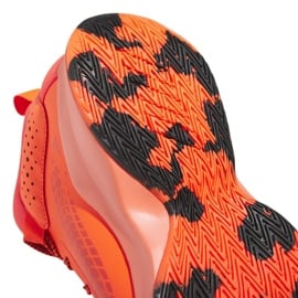Buty do koszykówki adidas Cross Em Up 5 K Wide Jr HQ8494 pomarańcze i czerwienie pomarańczowe 6