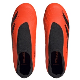 Buty piłkarskie adidas Predator Accuracy.3 Fg Ll Jr GW4607 pomarańcze i czerwienie pomarańczowe 3