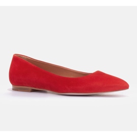 Marco Shoes Lekkie baleriny czerwone 2