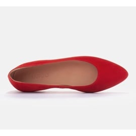 Marco Shoes Lekkie baleriny czerwone 3