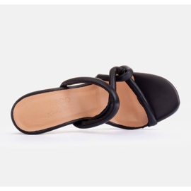 Marco Shoes Szpilki z paskami tubolare czarne 4