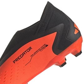 Buty piłkarskie adidas Predator Accuracy.3 Fg Ll M GW4595 pomarańcze i czerwienie pomarańczowe 2