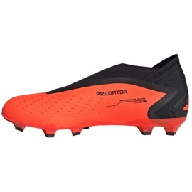 Buty piłkarskie adidas Predator Accuracy.3 Fg Ll M GW4595 pomarańcze i czerwienie pomarańczowe 3