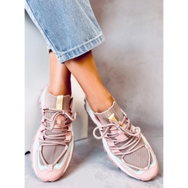 Sneakersy damskie Correll Pink różowe 3