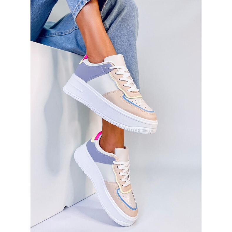 Sneakersy kolorowe Fields Beige wielokolorowe 1