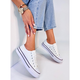 BM Trampki damskie klasyczne Fargis White białe 1