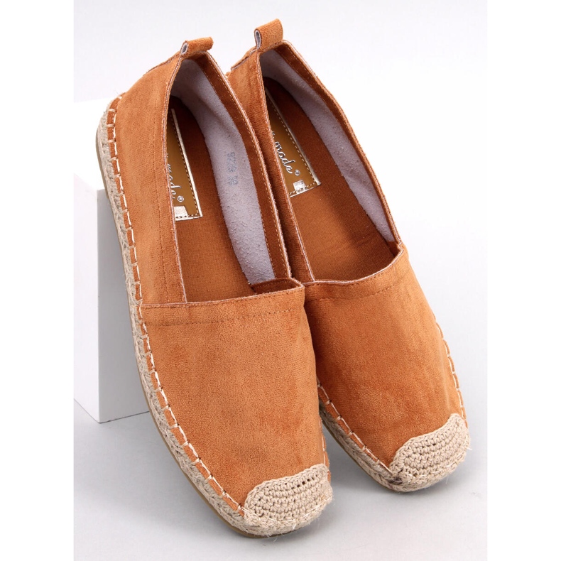 Espadryle damskie Zahn Camel brązowe 1