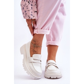 Wsuwane Mokasyny Na Platformie Białe Riverside 2