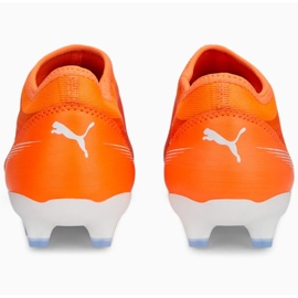Buty piłkarskie Puma Ultra Match Ll FG/AG Jr 107229 01 pomarańczowe pomarańcze i czerwienie 4
