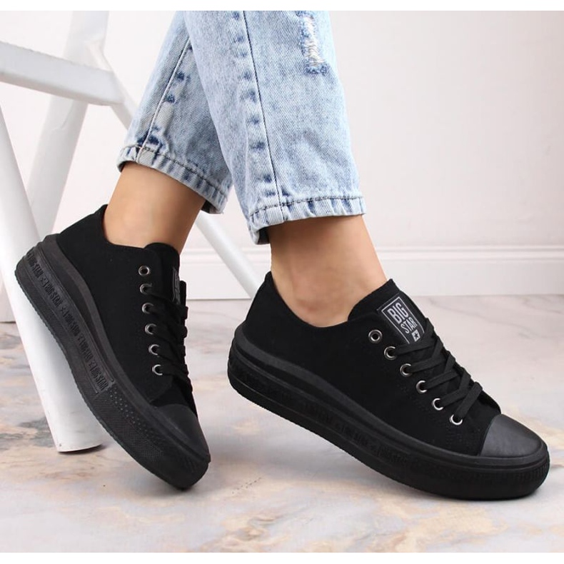 Trampki na platformie Big Star W INT1874A czarne 2