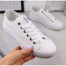 Trampki na platformie Big Star W INT1874B białe 1