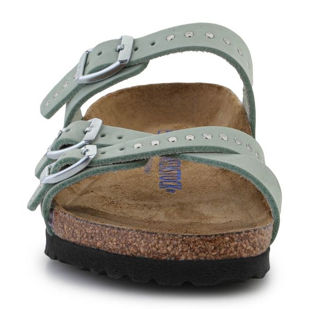 Klapki Birkenstock Franca Injected Rivets Matcha W 1024267 zielone 1